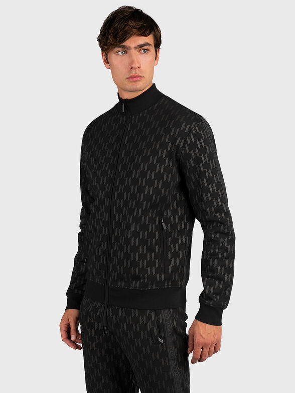 Sweatshirt with monogram logo print - 1