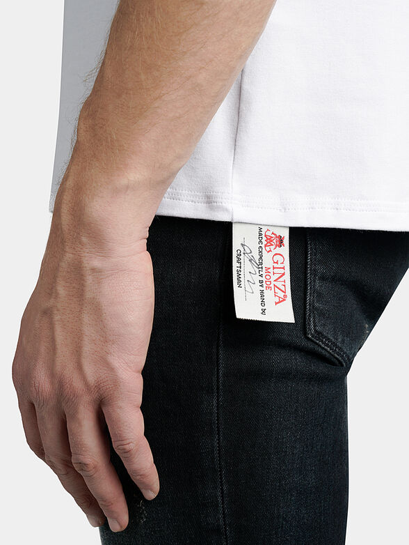 White T-shirt with prints and letterings - 3