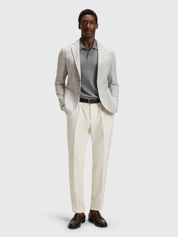 Checked slim fit  blazer - 2