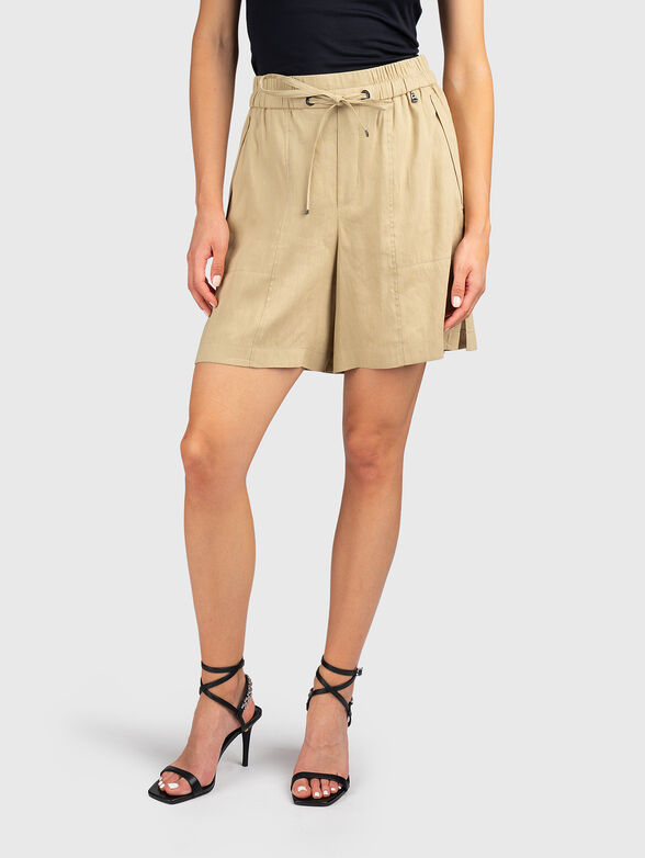 Linen-blend shorts - 1