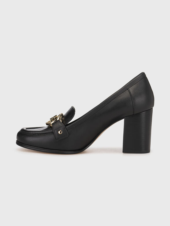 Logo accent leather pumps  - 4