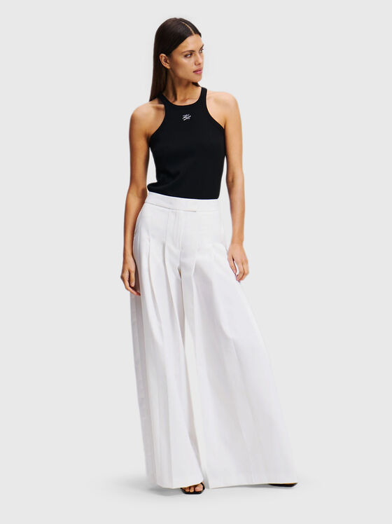 High waisted pleated trousers - 1