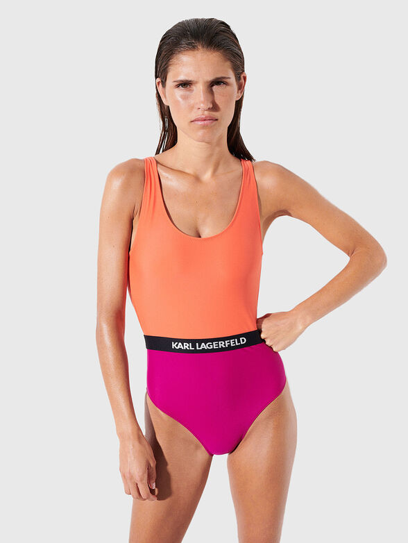 Swimsuit with color-block effect - 3
