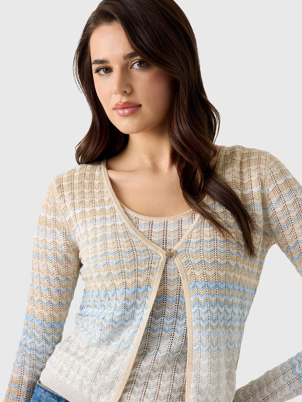 Viscose-blend cardigan - 4