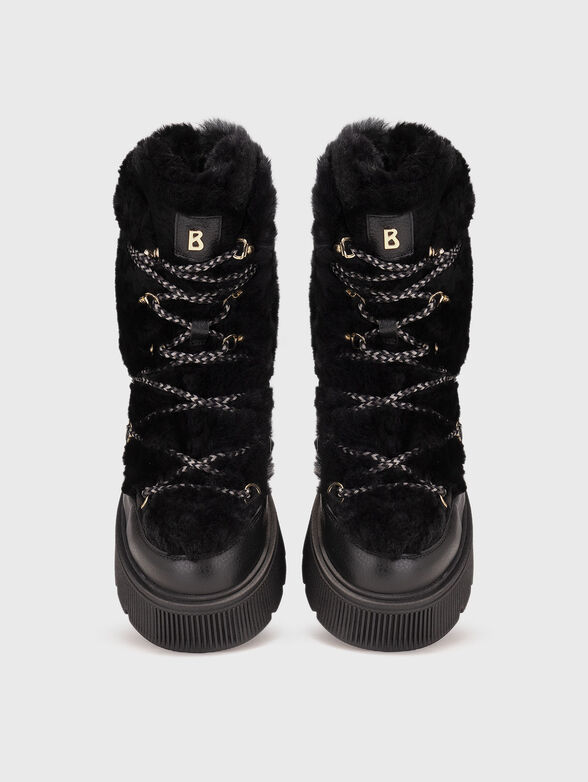 TURIN 9 boots in leather and wool - 6