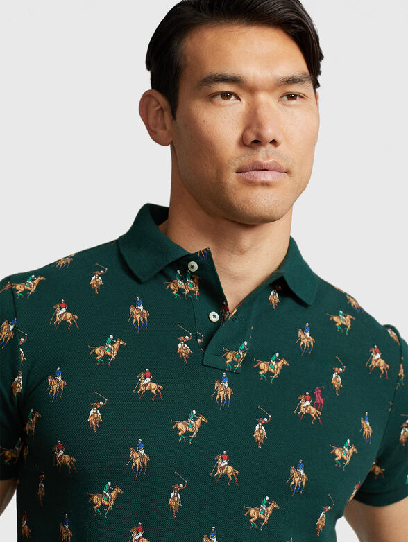 Monogram-logo print Polo Shirt - 4