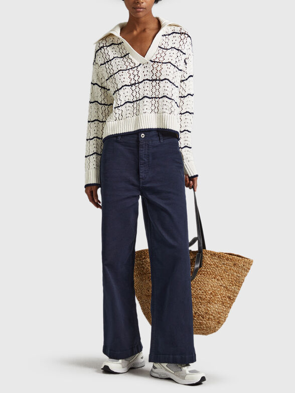 GEMMA sweater with horizontal stripes - 2