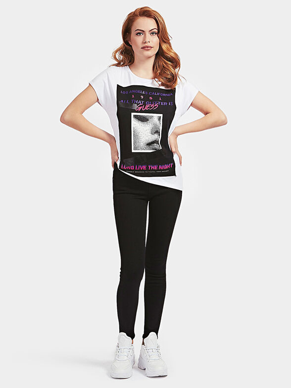 SANDRA T-shirt with asymmetric hem - 2