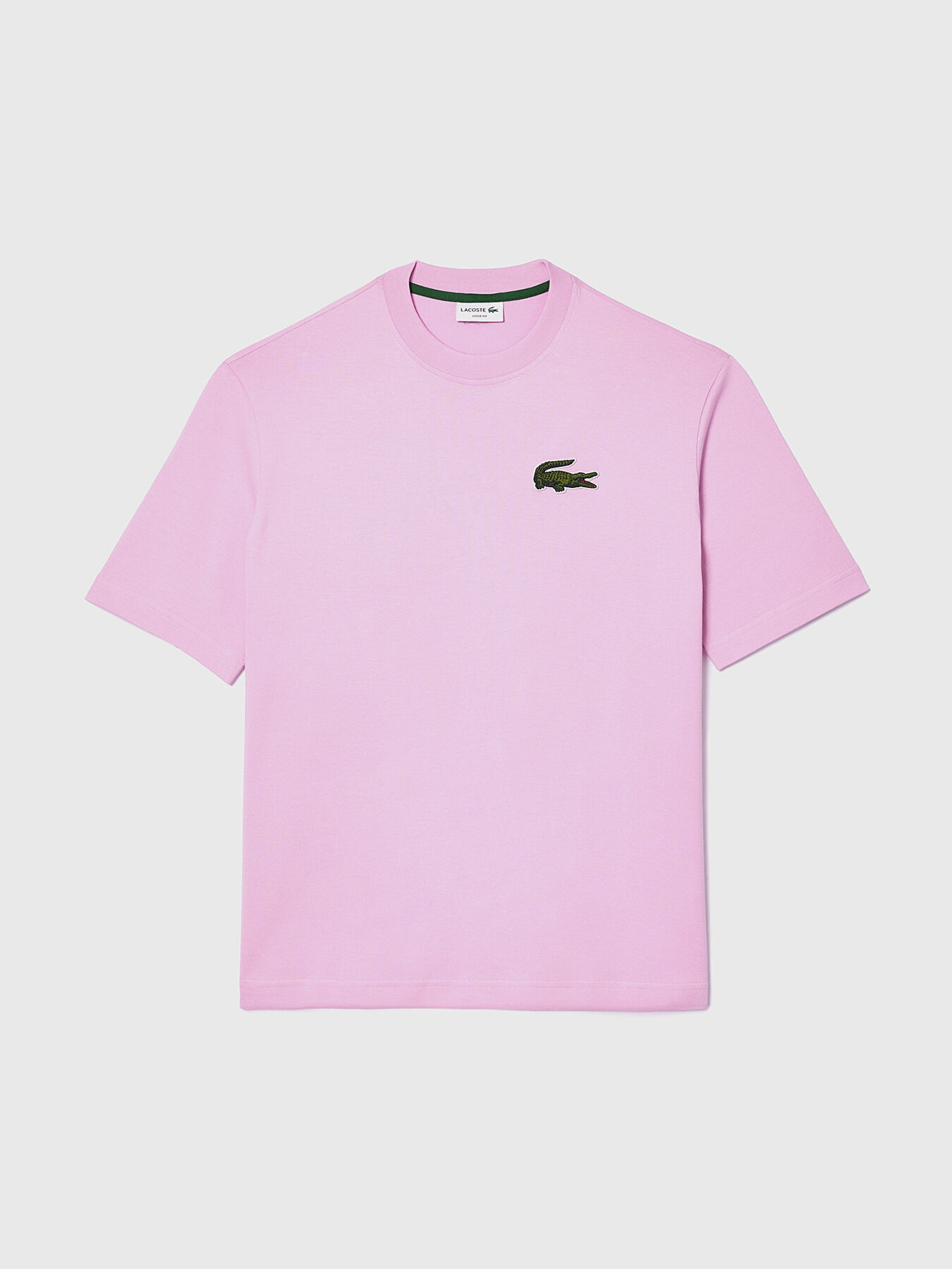 Cotton black t shirt with logo detail brand LACOSTE Globalbrandsstore en