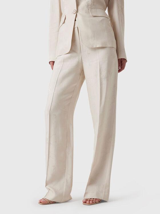 Панталон WHITNEY с флорални мотиви - 1