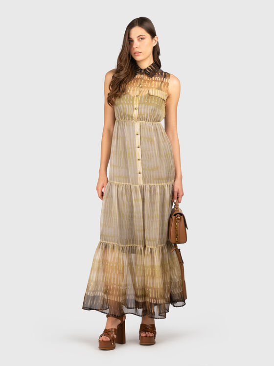 Maxi dress with buttons - 1