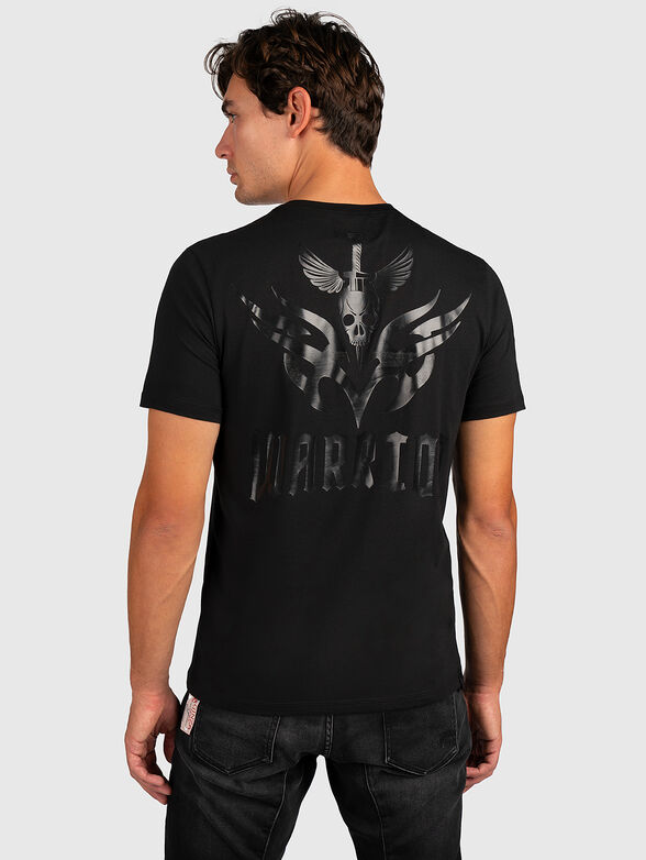 GMTS 036 black T-shirt with print on the back - 1