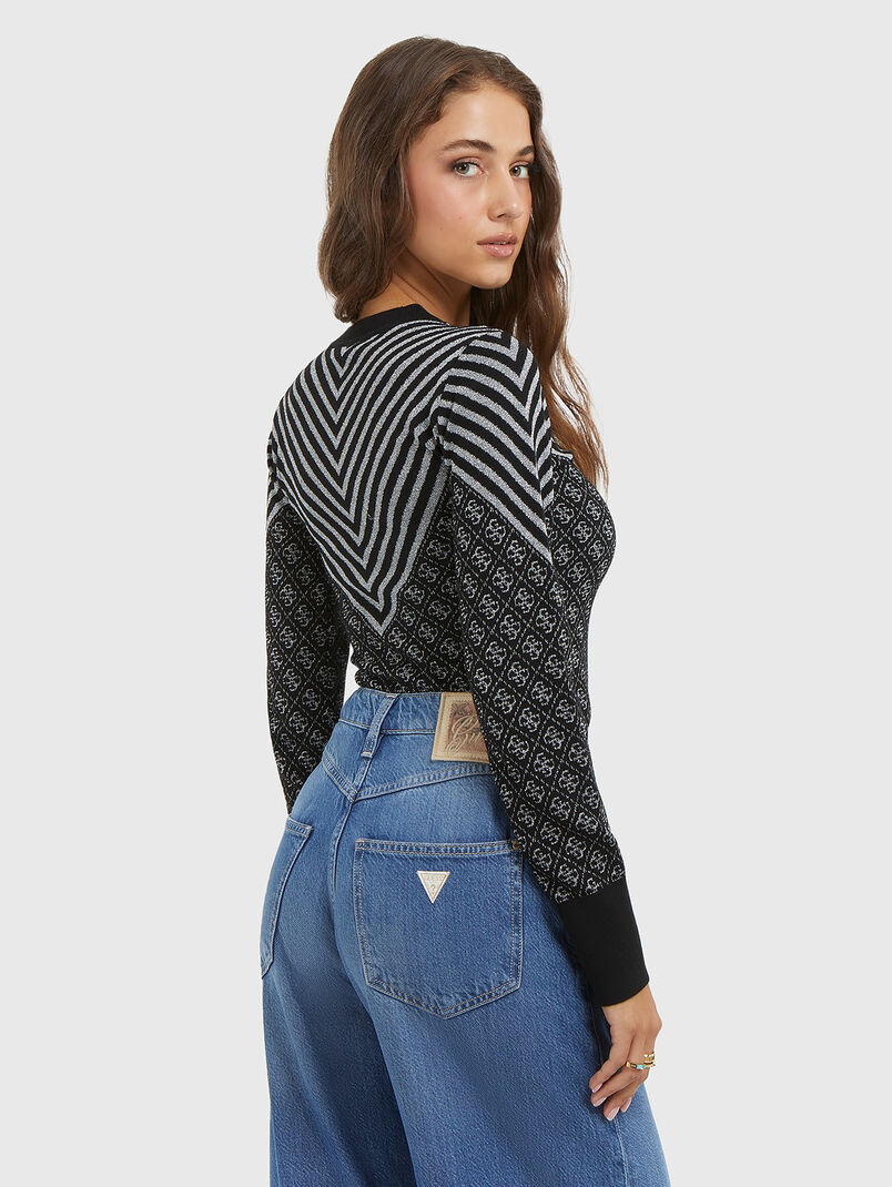 Sweater with monogram print - 3
