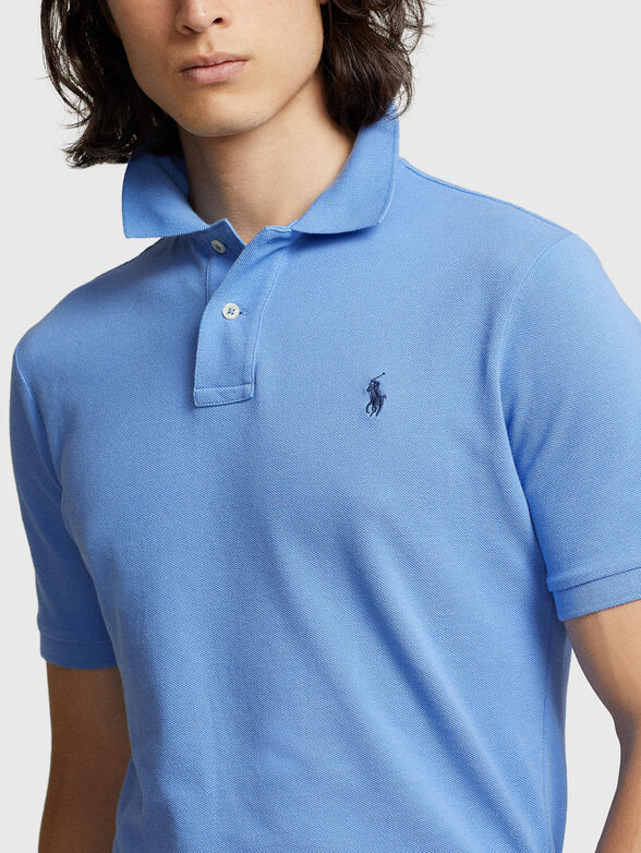 Blue cotton Polo-shirt - 4