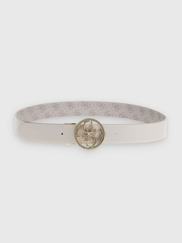 NOELLE double-face belt with logo buckle - 3
