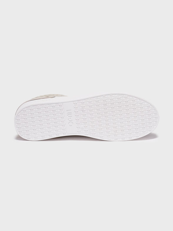 SILVIA Leather sneakers with lasered logo - 5