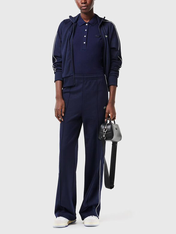 Burgundy cotton polo shirt - 2