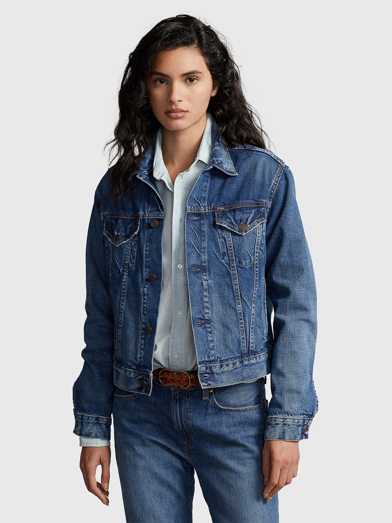Denim jacket polo shirt 2025
