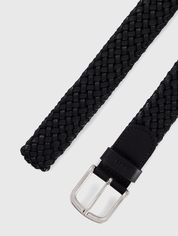 Belt with braided effect in black - 4