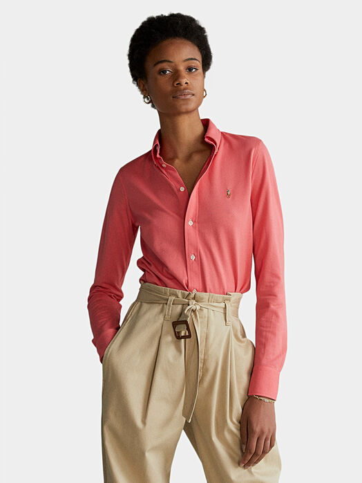 Shirt with Pony logo embroidery