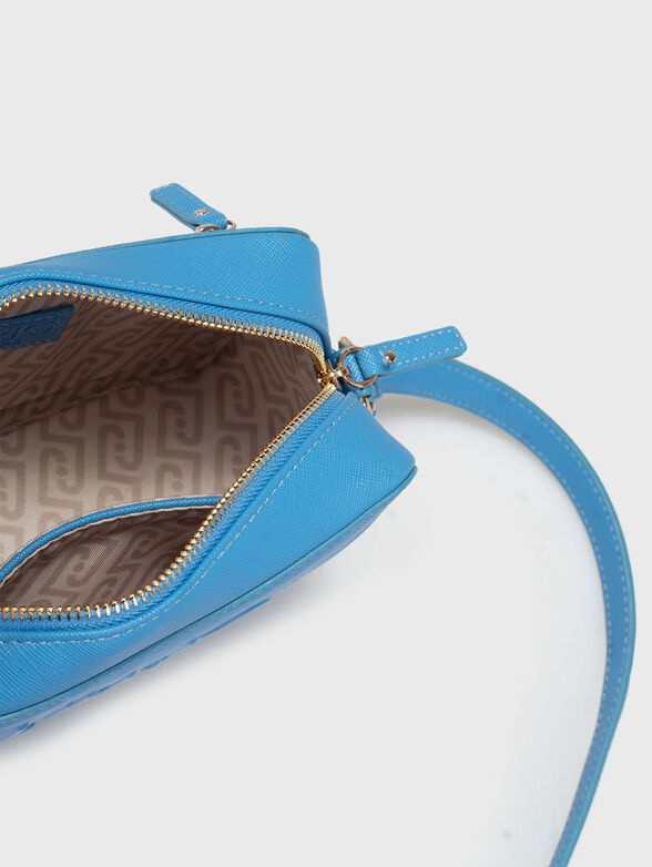 Crossbody bag in blue with logo  - 6
