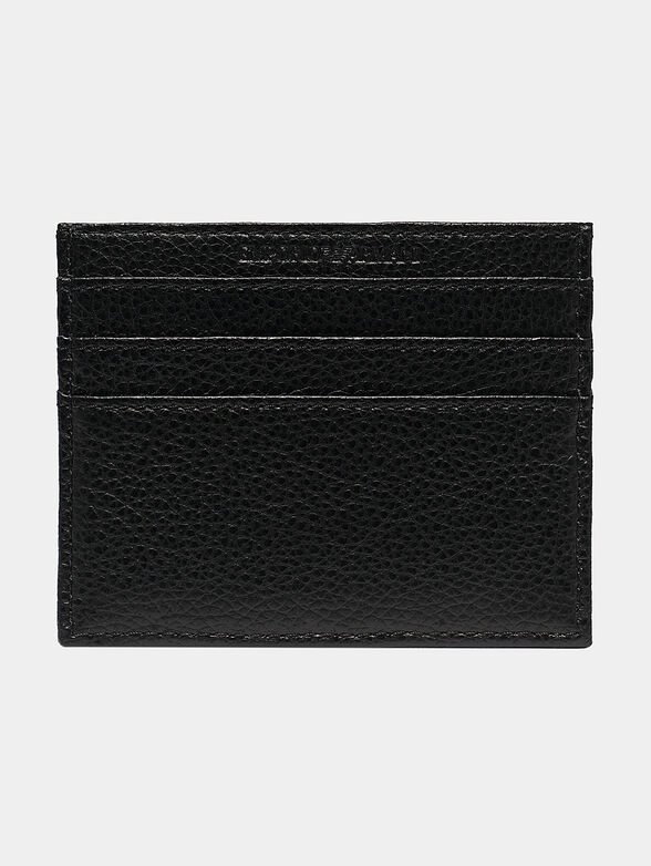 Leather card holder with debossed logo - 2
