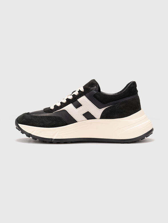 Suede and leather sports shoes - 4