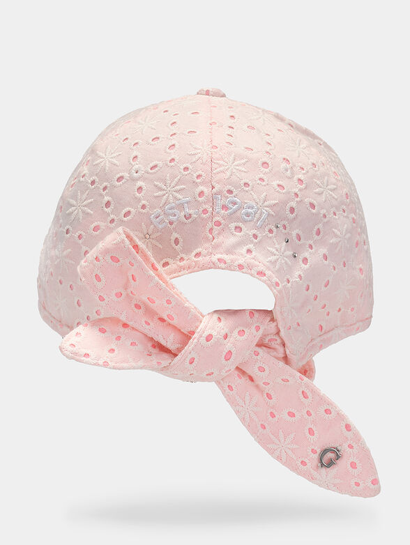 ELSIE cap with embroidery and ribbon - 2