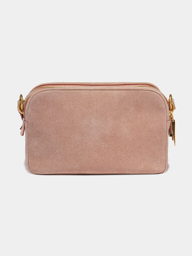 ALPHA Suede bag in pink - 3