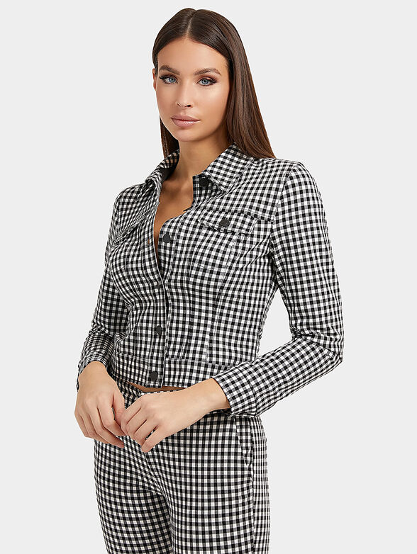 ROMINA jacket with checked print - 1