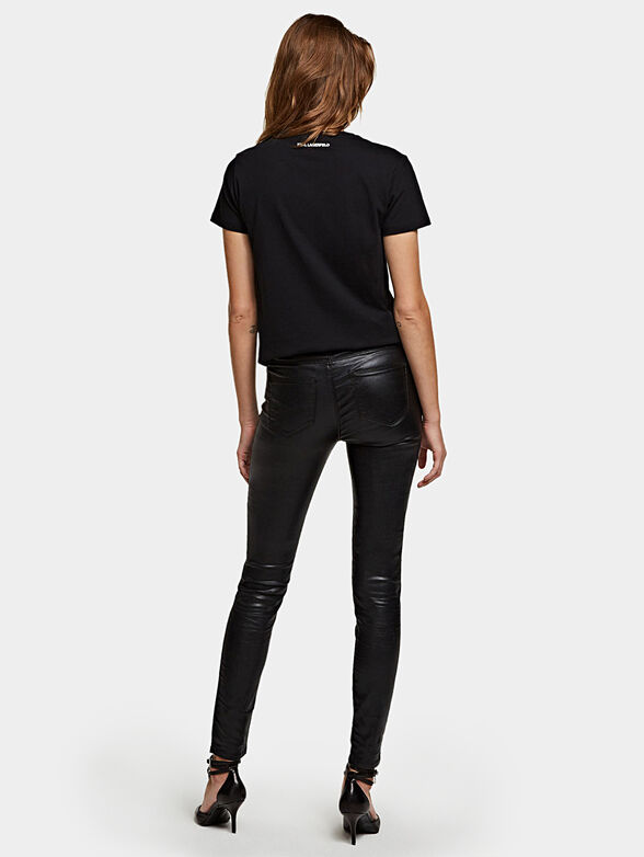 Skinny metallic denim pants - 2