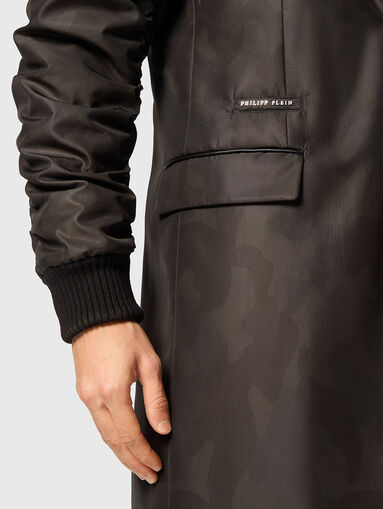 Camouflage print coat  - 5