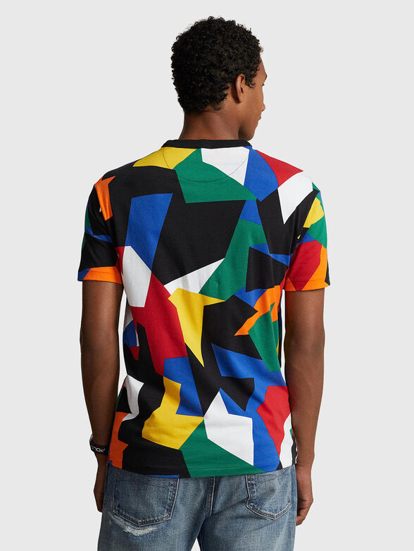 Cotton T-shirt with accent print - 3