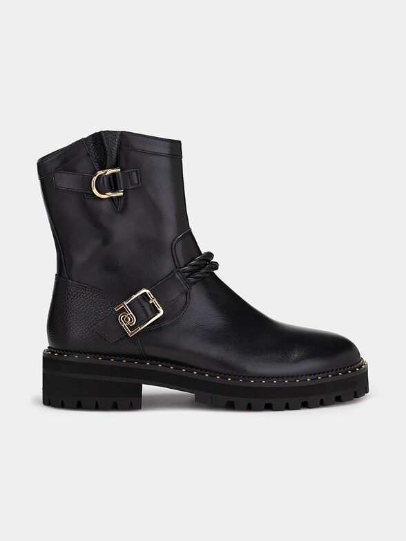Ankle boots with logo buckle - 1