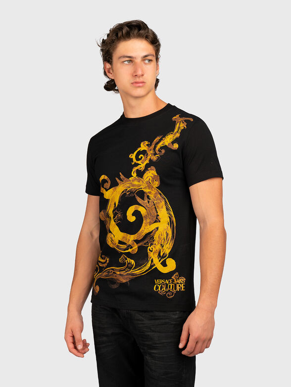 Black T-shirt with print - 1