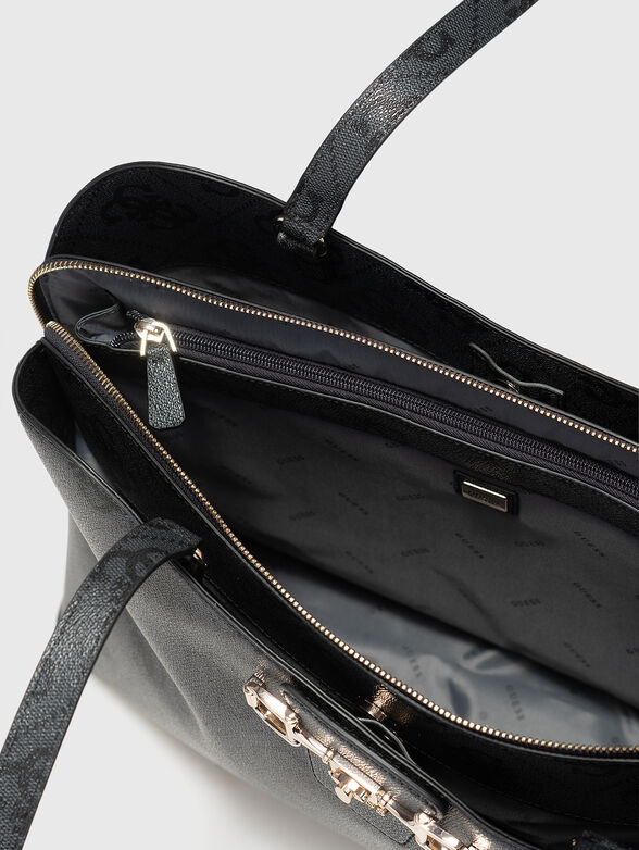 JANIE large bag with monogram logo - 6
