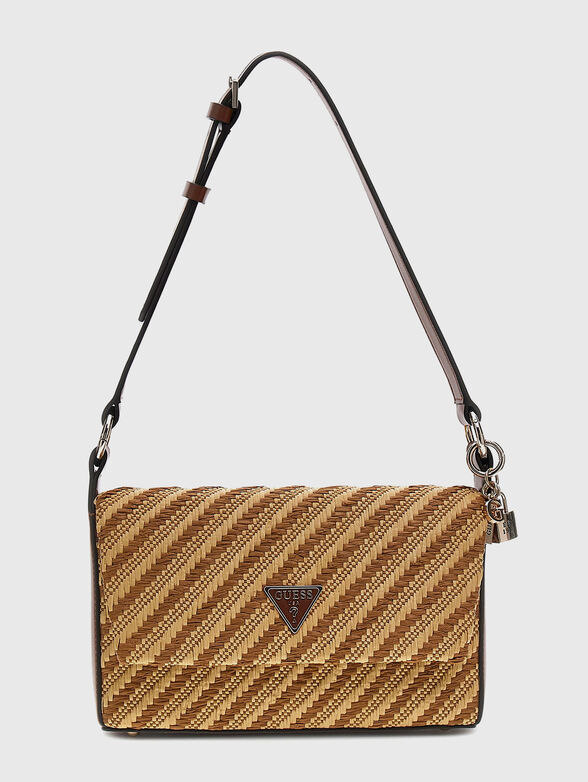 SIMONA shoulder bag with woven texture - 1