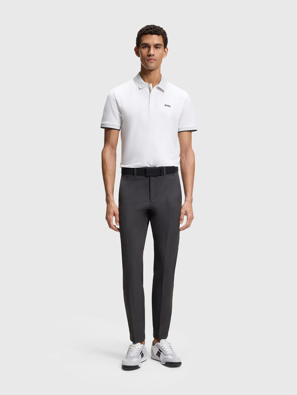Straight trousers with logo - 4