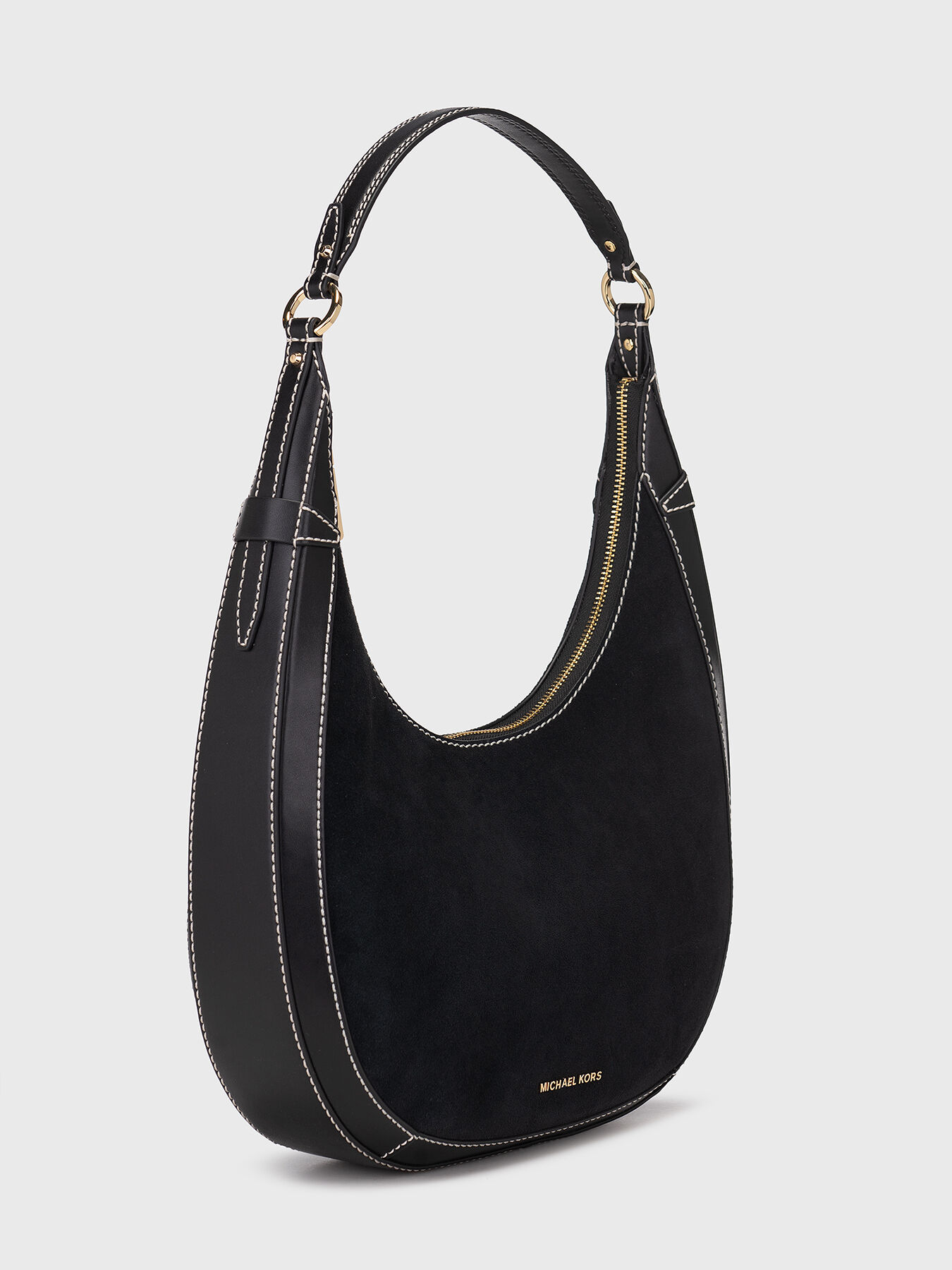 Michael kors black leather hobo purse cheap