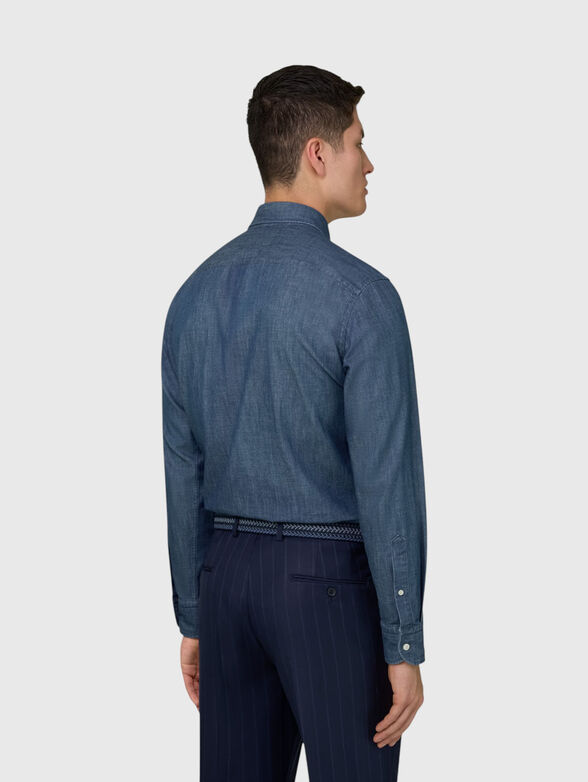 Denim shirt with long sleeves - 3