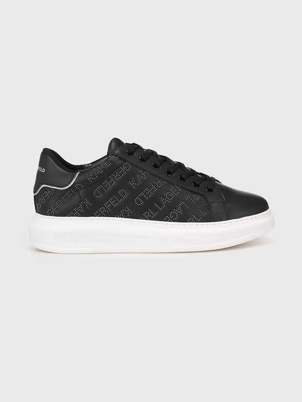 KAPRI leather sports shoes with logo accent - 1