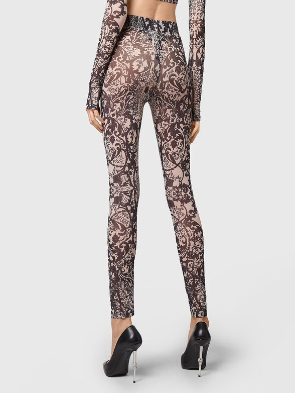 Semi-sheer leggings - 2