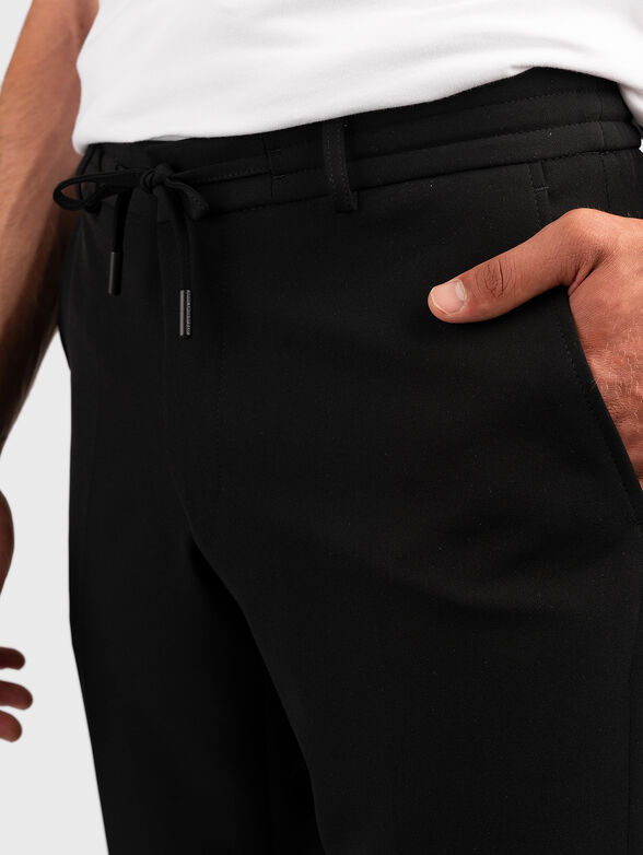 Black trousers with ties - 4