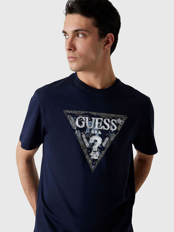 Cotton T-shirt with logo print - 4