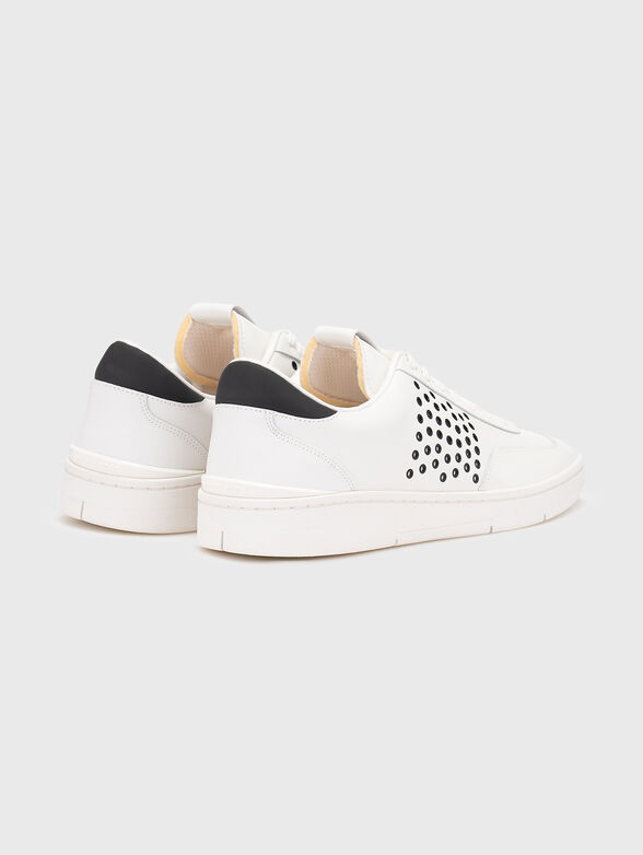 WILTON leather sneakers with eyelets - 3