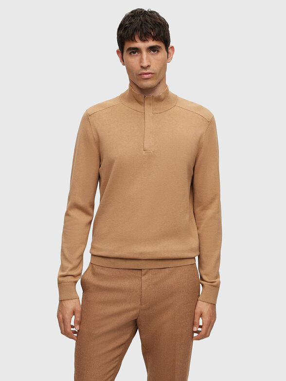 Sweater in cotton and wool  - 1