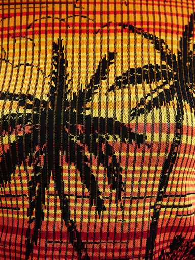 Knitted viscose blend T-shirt  - 5