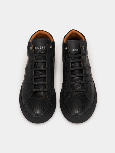 RAVENNA black high-top sneakers - 5