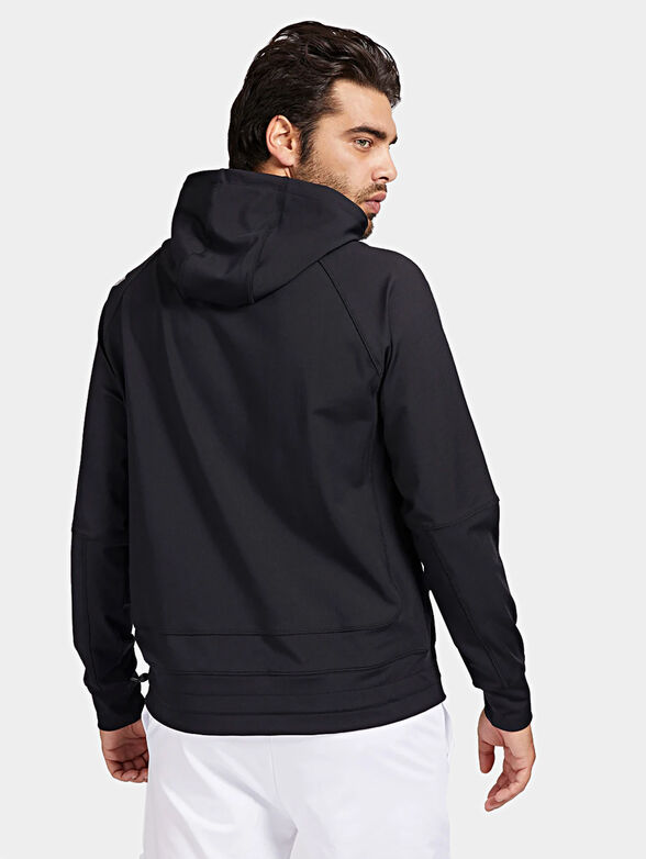 Hooded sweatshirt with maxi logo - 3