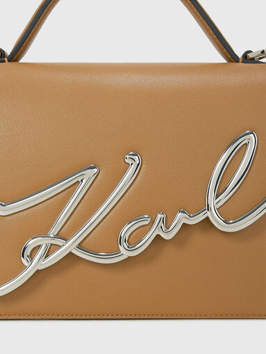 K/SIGNATURE leather crossbody bag - 4